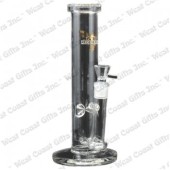 RED EYE TEK 12" TALL 5MM THICK 44MM DIAMETER GOLD TUBE W/ INLINE PERC
